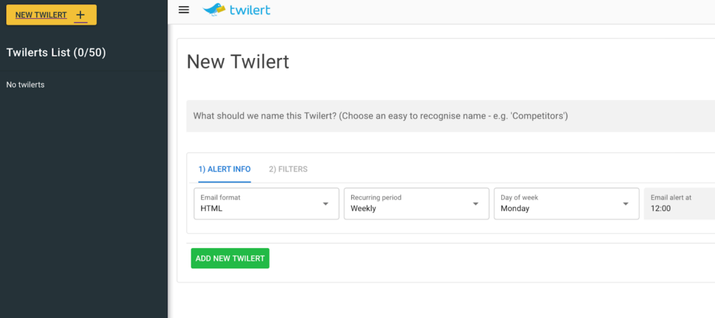 Twilert alert tool