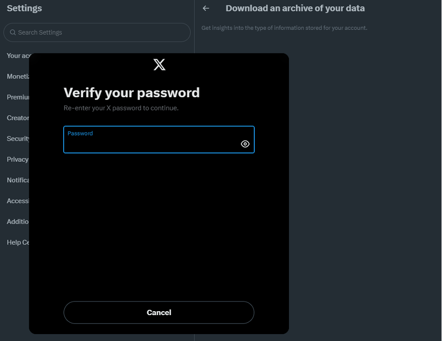 Verify Password