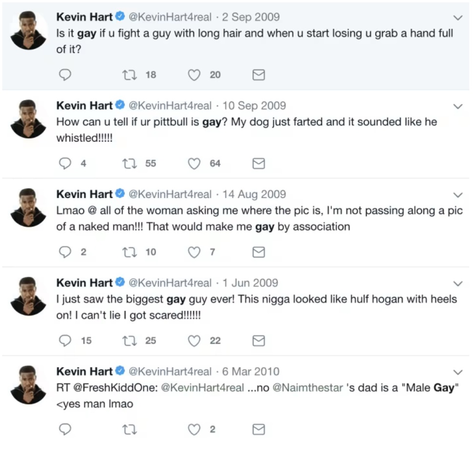 Kevin Hart, 2018 tweet