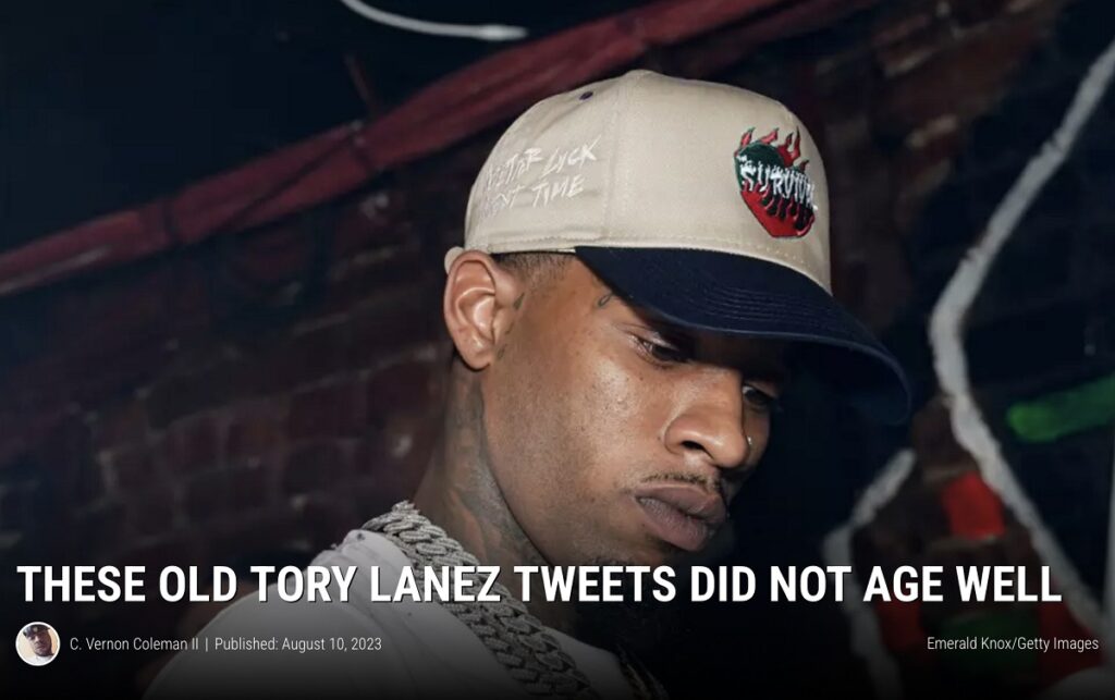 Tory Lanez, 2020 tweet