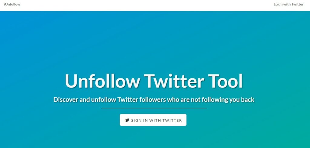 iUnfollow Twitter Tool