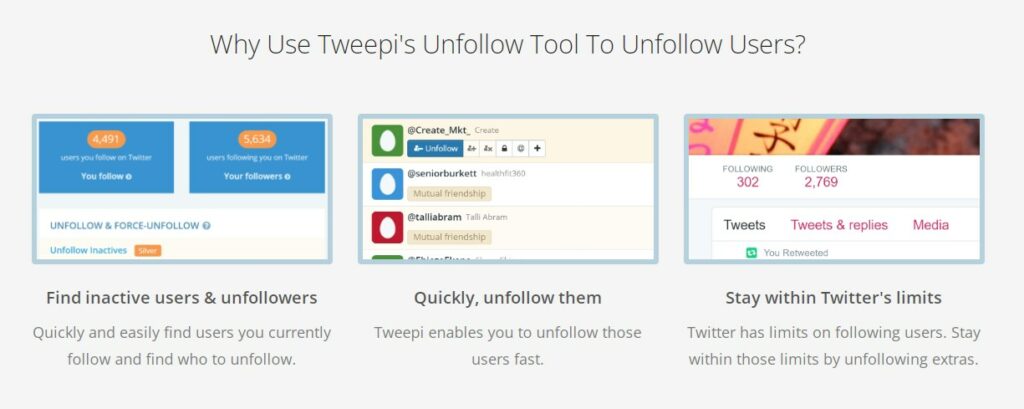 Tweepi tool powered by artificial intelligence