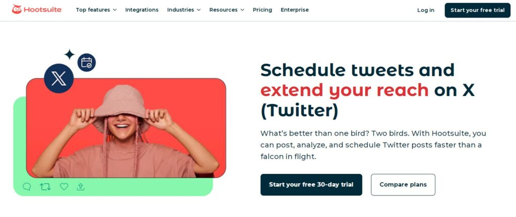 Hootsuite schedule tool