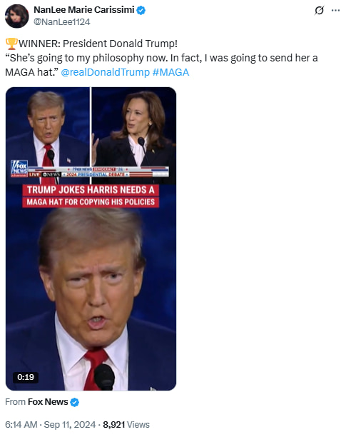 “Send her a MAGA hat” – Trump’s sarcastic burn