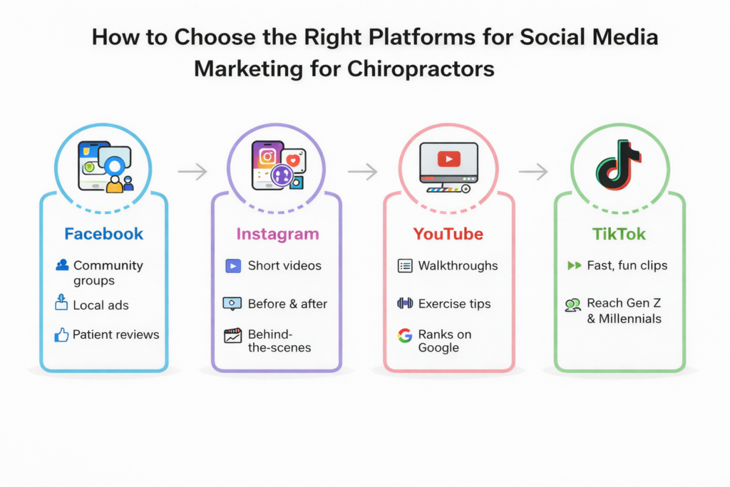 Choosing the Right Platforms for Social Media Marketing for Chiropractors