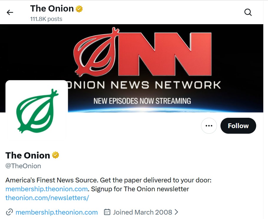 The Onion profile